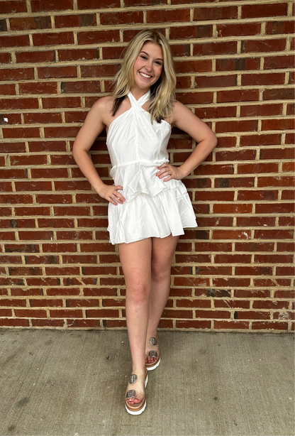 Classy white Romper