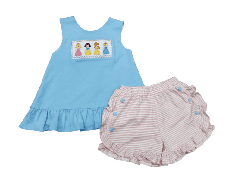 Princess Smocked Short set