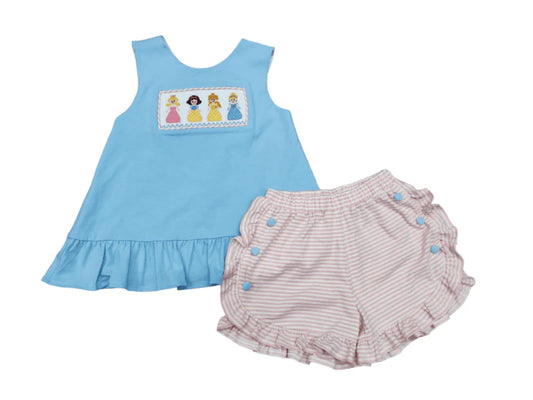 Princess Smocked Short set