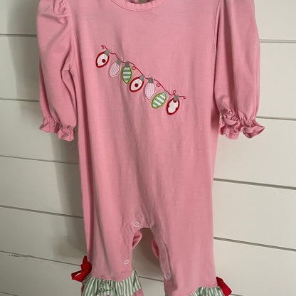 Ruffle Holiday Lights Romper