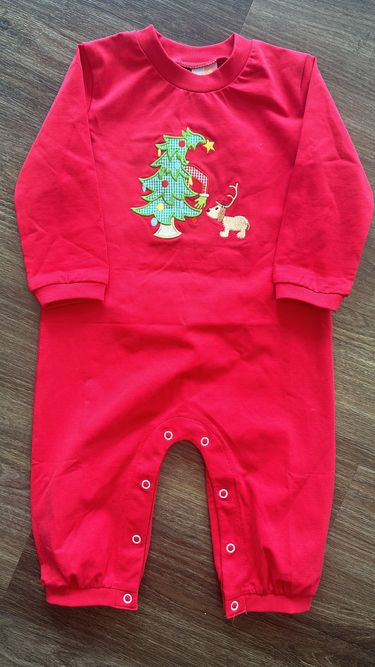 Banana Split “Green and Grumpy” boys romper