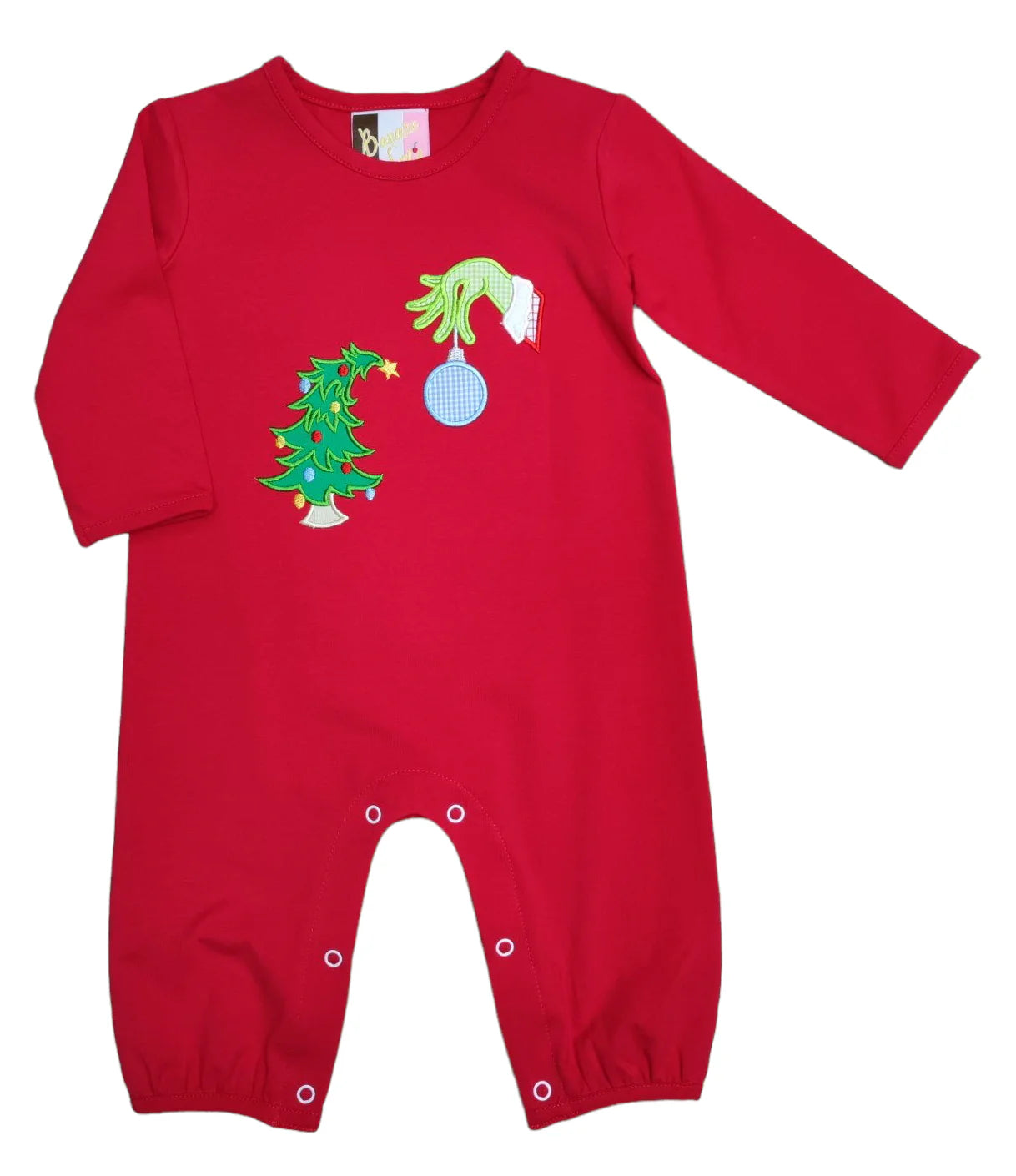 Green & Grumpy Boys Romper 🎄