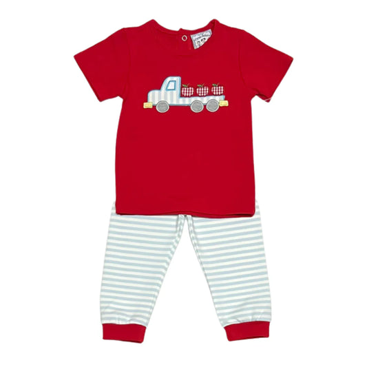 Apple Truck Appliqué Boys Set