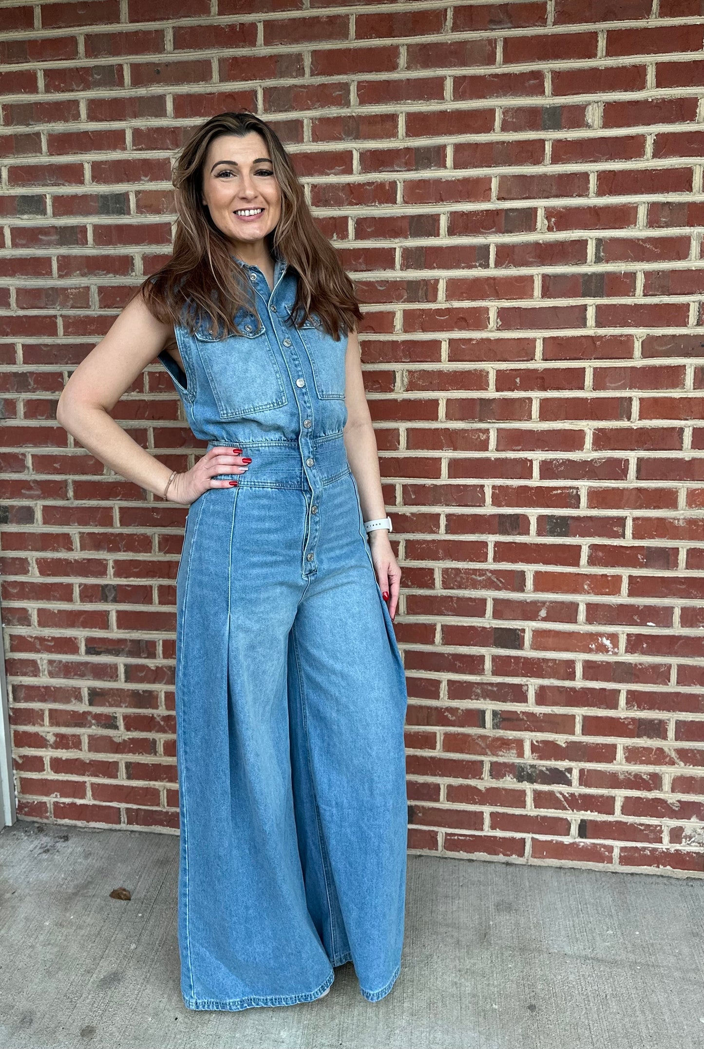 “ Laney” Denim Jumpsuit