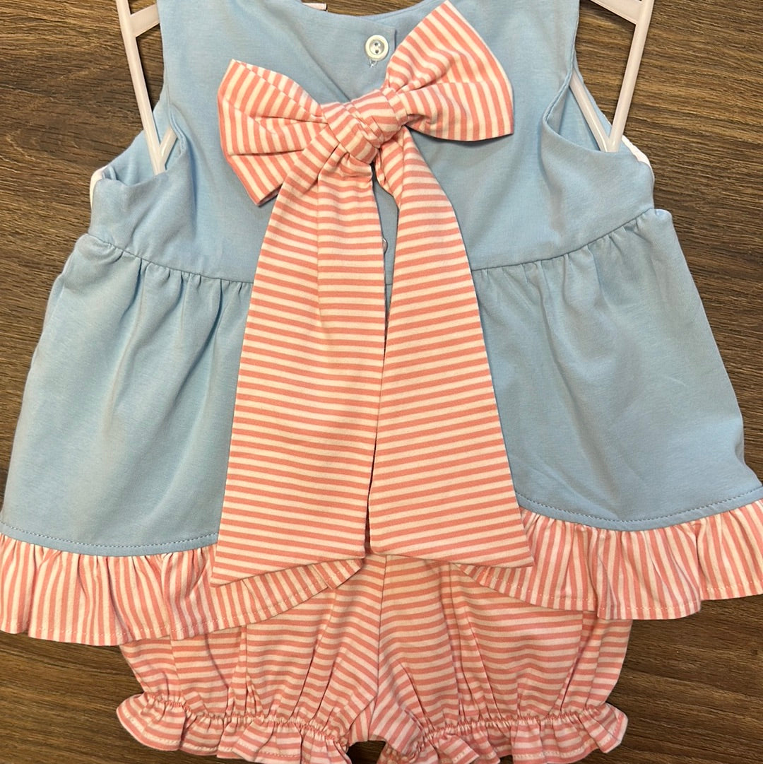 Princess Smocked Bloomer set