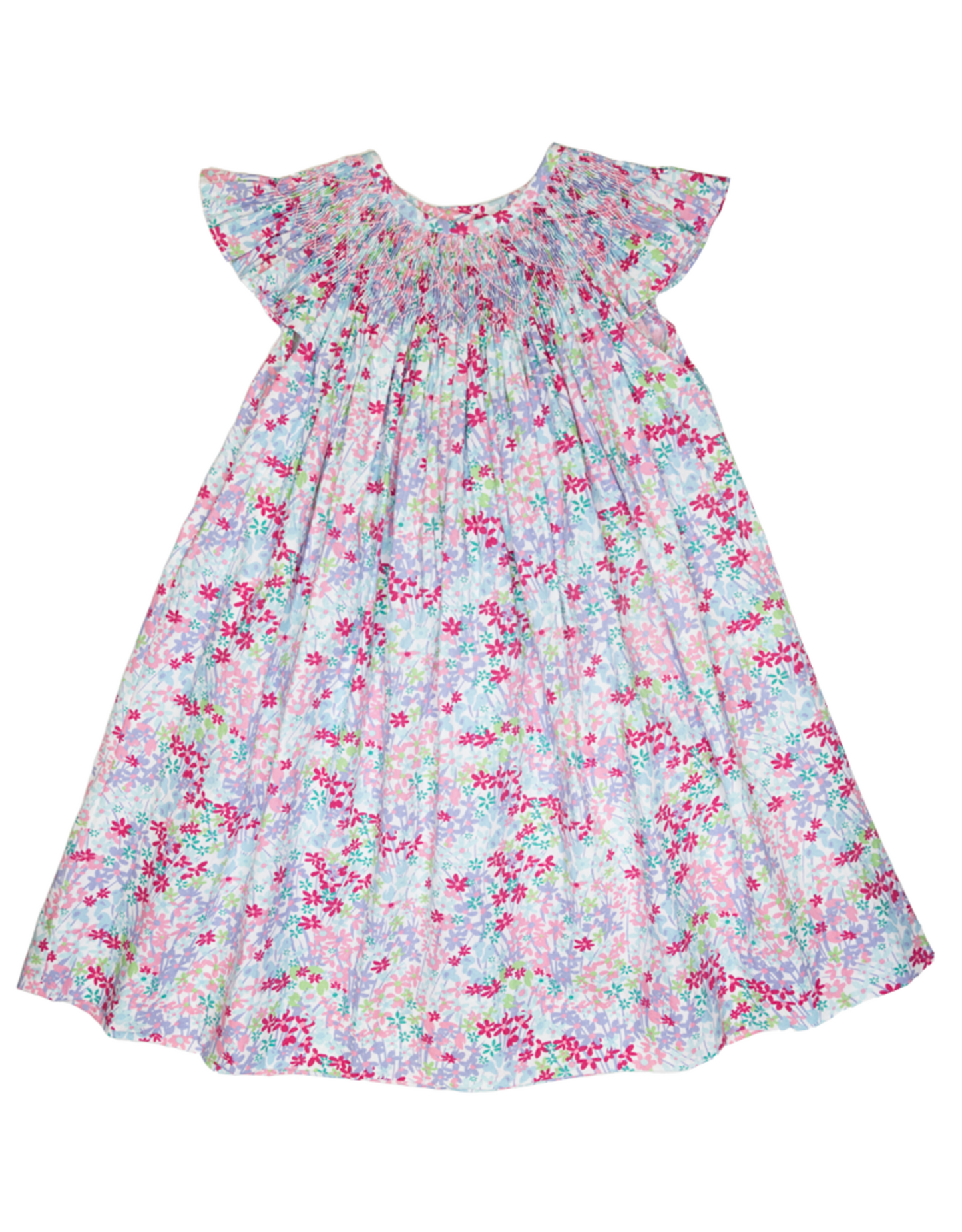 Three sisters smocked Bishop Dress