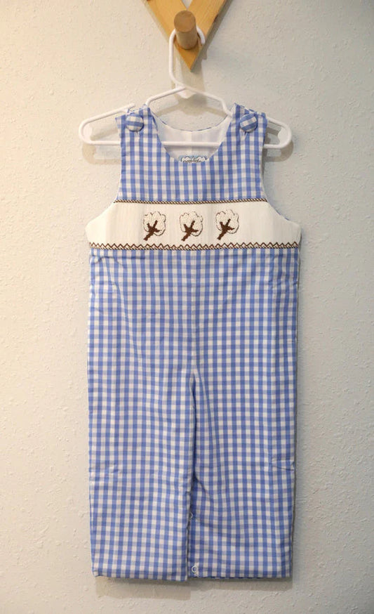 Boys Smocked Cotton field Long-all