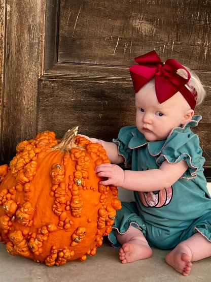 Pumpkin appliqué romper