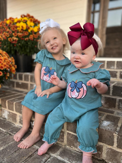 Pumpkin appliqué romper